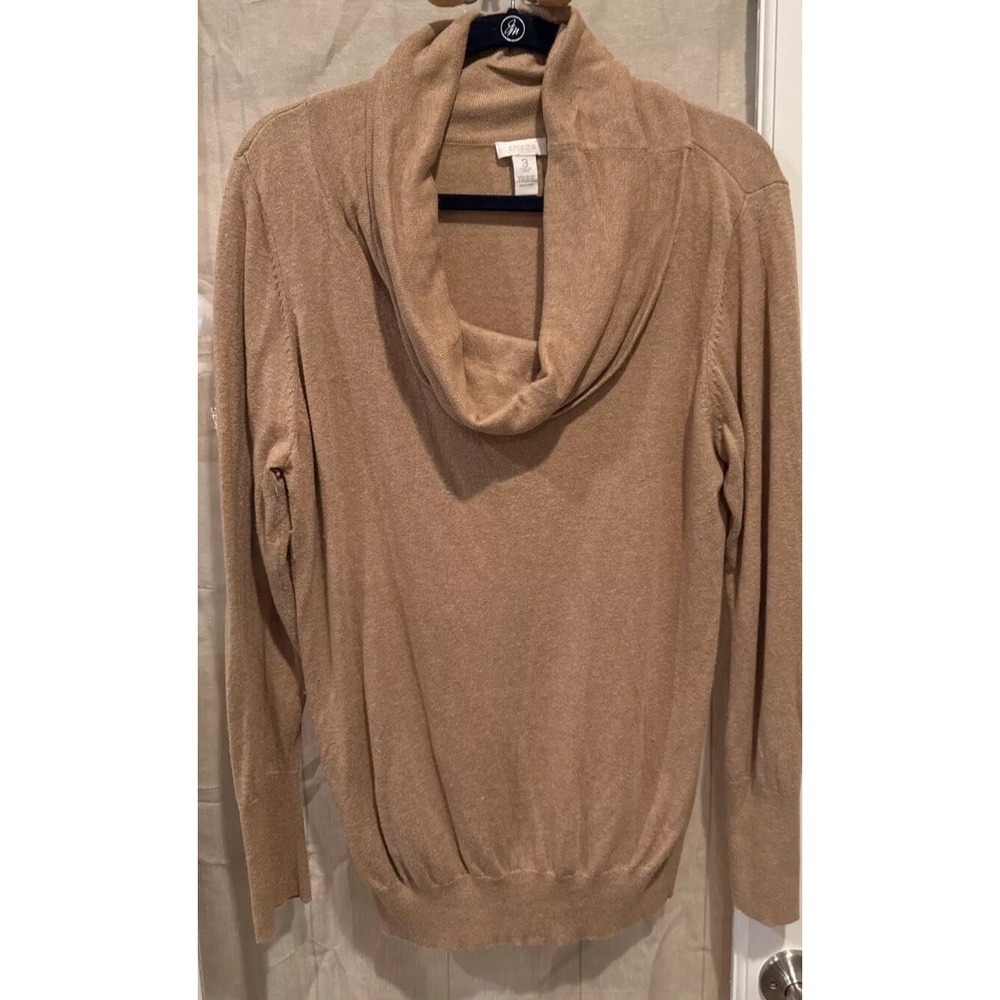 Chico's Brown‎  Turtleneck Sweater Size Xl Chicos Size 3